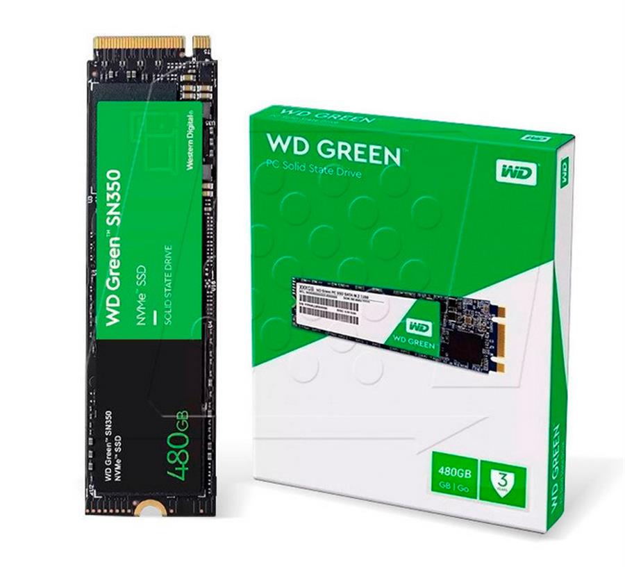 Disco SSD 480 GB NVME M.2 - SN350 WD Green