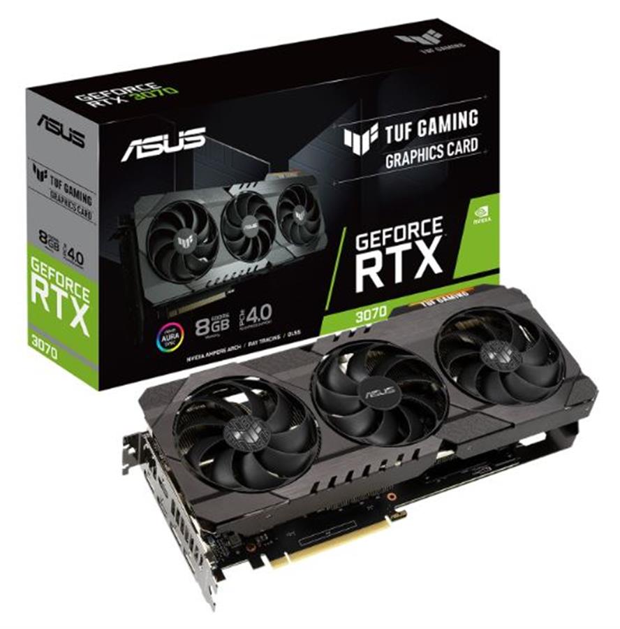 Placa de video RTX 3070 Asus TUF 8G (OEM) - OUTLET