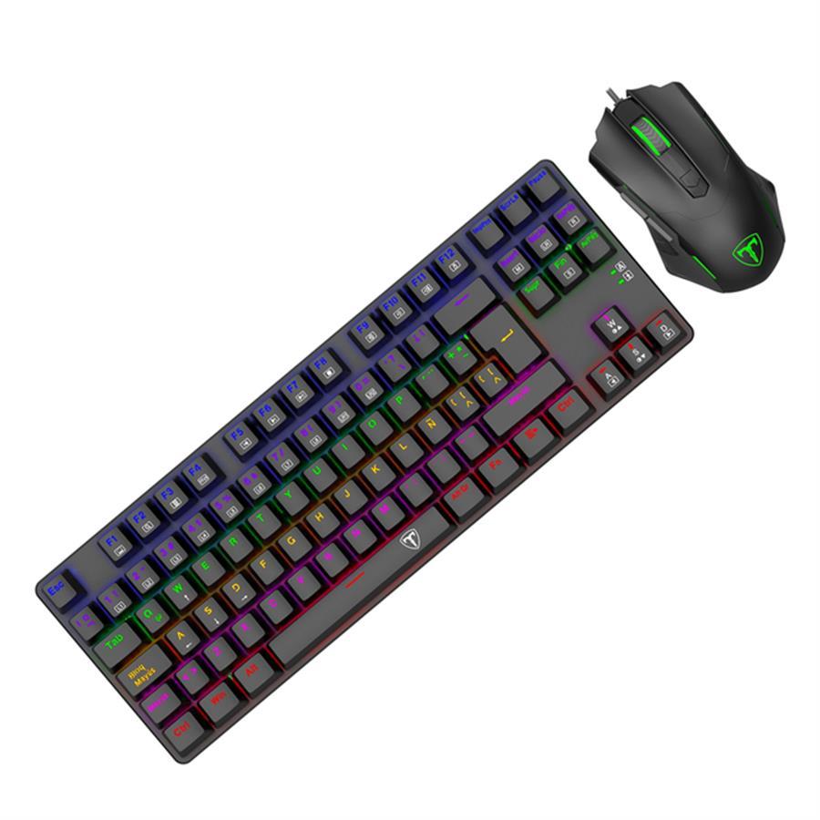 Kit de Teclado y Mouse T-Dagger Advance Force 2 en 1 Black (T-TGS005)