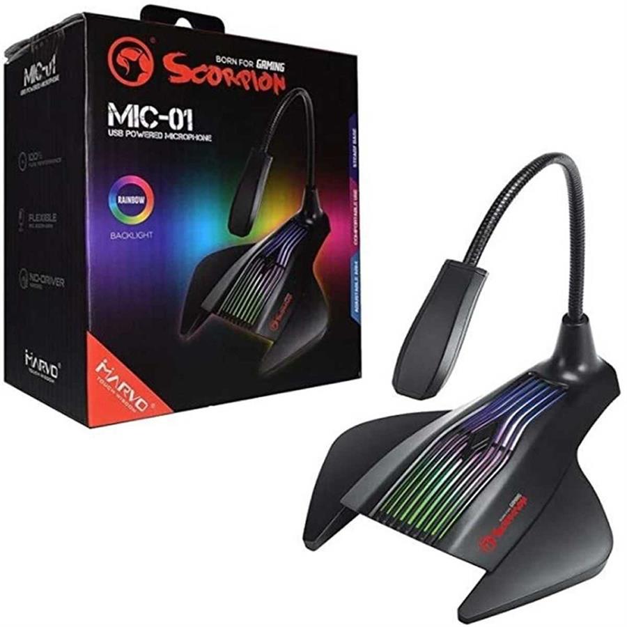 Microfono Marvo Mic-01 RGB Omnidireccional