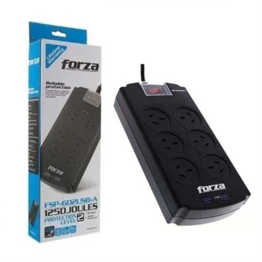 Protector De Tension Forza FSP-602USB-A 220V X2 USB