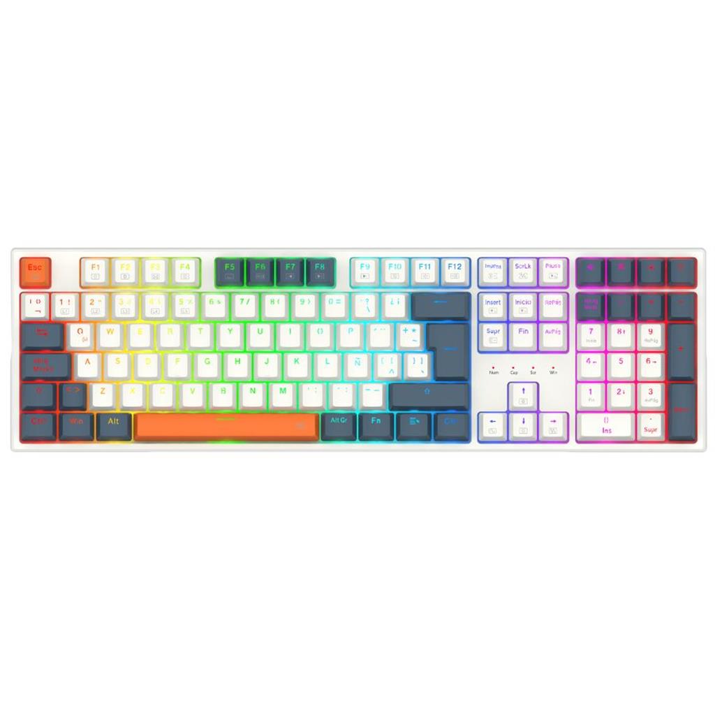TECLADO REDRAGON TRUNDLE K668WBO RGB GAMER MECÁNICO