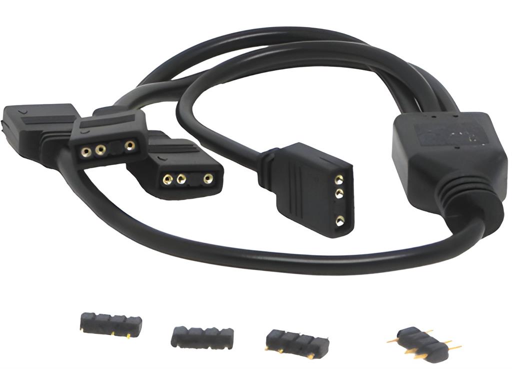CABLE SPLITTER ARGB 5V 1 DE 3 PINES A 3 DE 3 PINES - BIDIRECCIONAL