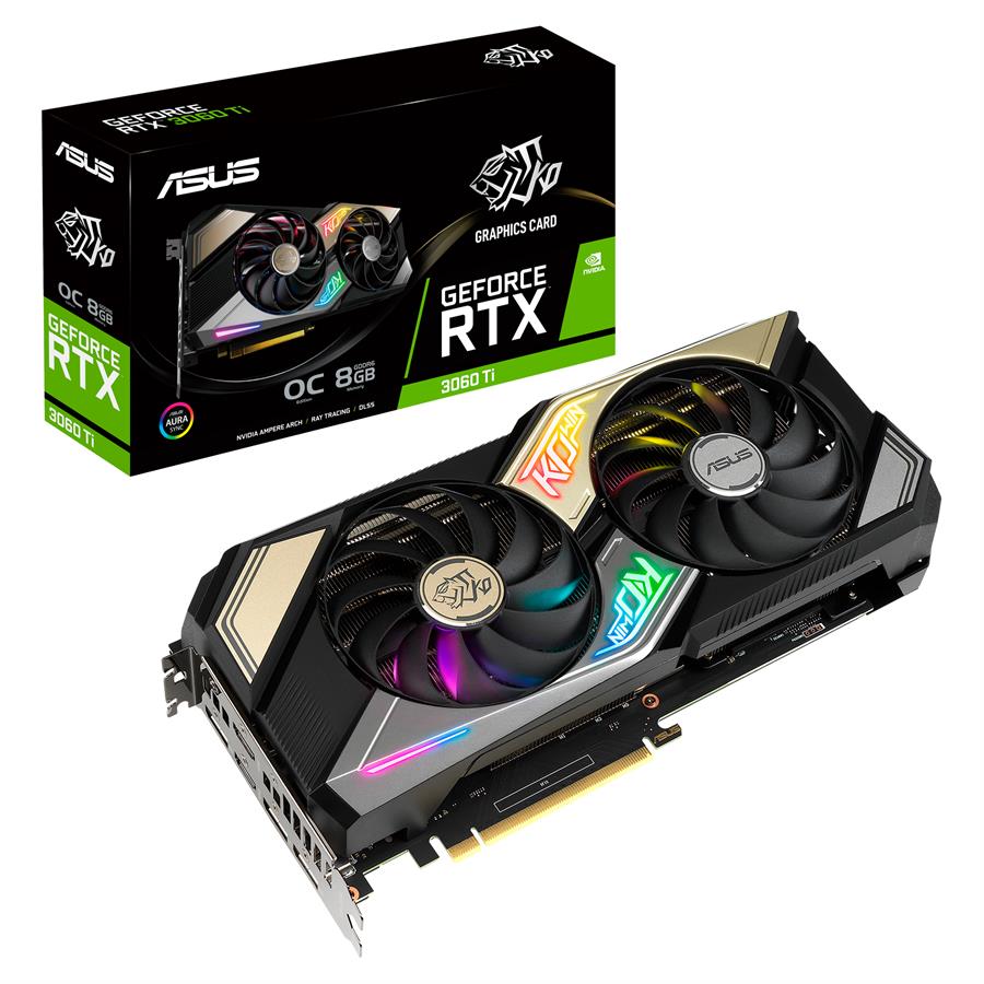 PLACA DE VIDEO RTX 3060TI ASUS KO OC 8 GB (FULLBOX) - OUTLET