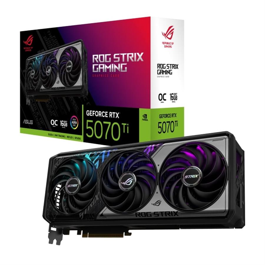 Placa de video 5070Ti Asus ROG Strix OC 16 GB GDDR7 (5070 Ti)