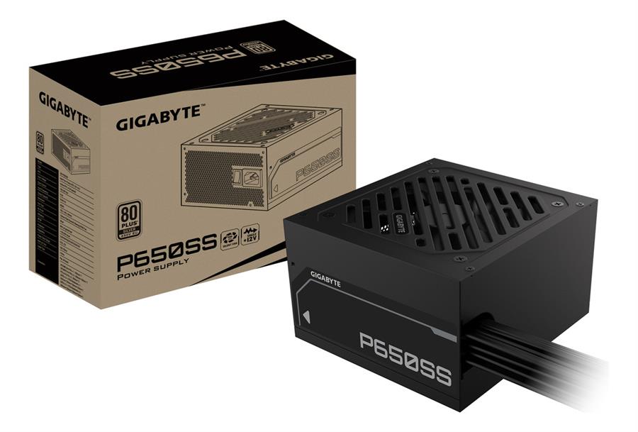 Fuente Gamer Gigabyte 650W 80 Plus Silver ATX Black (P650SS)
