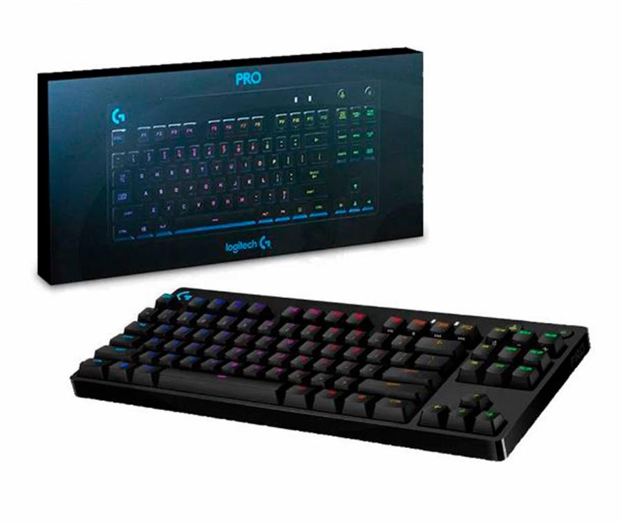 Teclado LOGITECH G PRO MECANICO RGB LIGHTSYNC (Switch GX Blue Clicky)