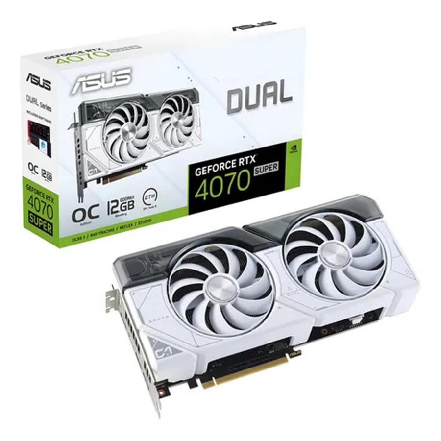 Placa de video RTX 4070 Super Asus Dual White - USADA