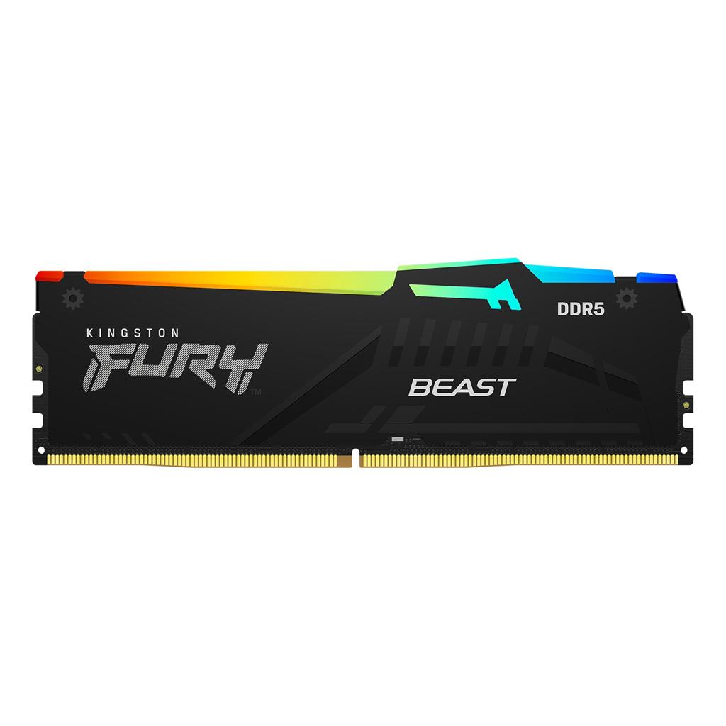 MEMORIA RAM 32 GB FURY BEAST DDR5 5600 MHZ RGB NEGRA