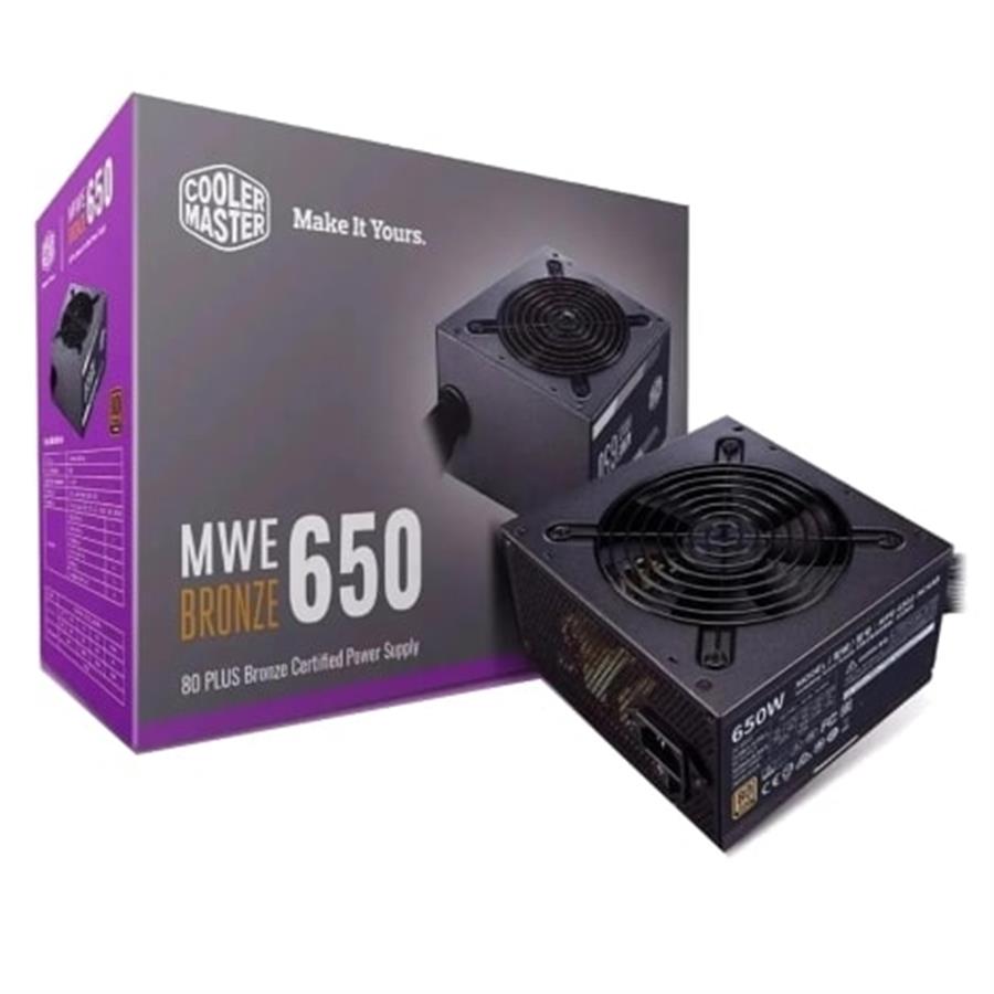 Fuente Cooler Master MWE 650W 80 Plus Bronce (Fullbox) - OUTLET