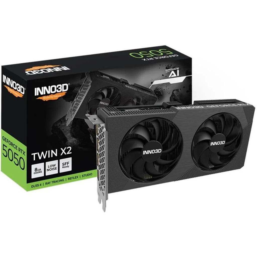 Placa de video RTX 5050 INNO3D 8 GB GDDR6 TWIN X2