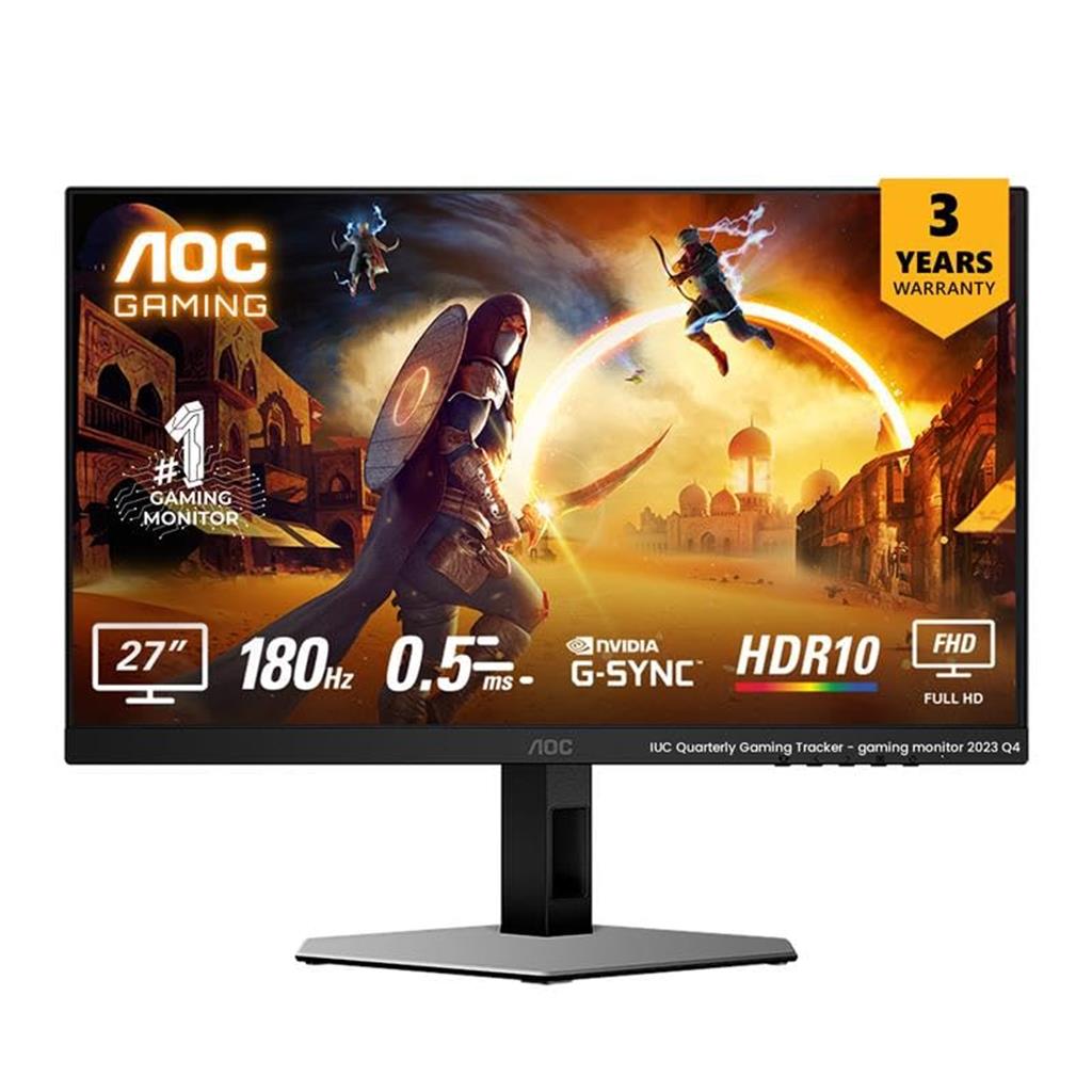 Monitor AOC 27G4E 27" IPS FHD, 180Hz 1ms Gaming Ficha USA