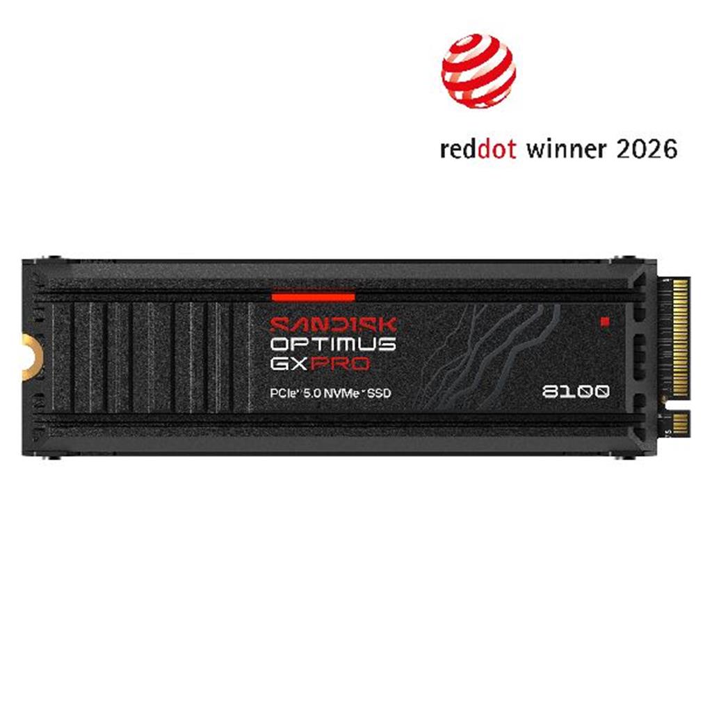 Disco SSD 1 TB Sandisk Optimus GX PRO 8100 M.2 2280 NVMe PCIe 5.0 14900MB/s c/Disipador