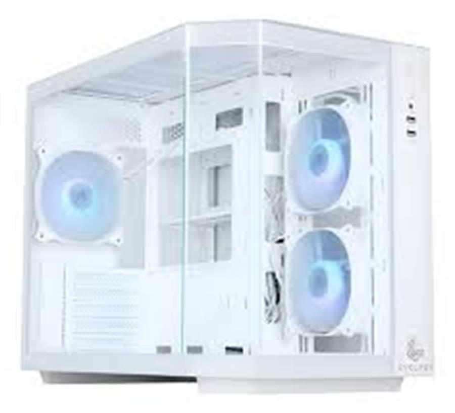 Gabinete Evolabs Primacy White - c/ 3 Fans ARGB