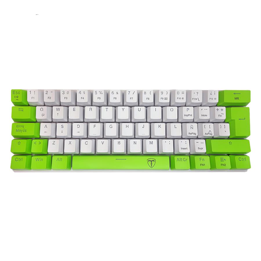 Teclado Mecánico T.Dagger Arena White/Green Switch Brown