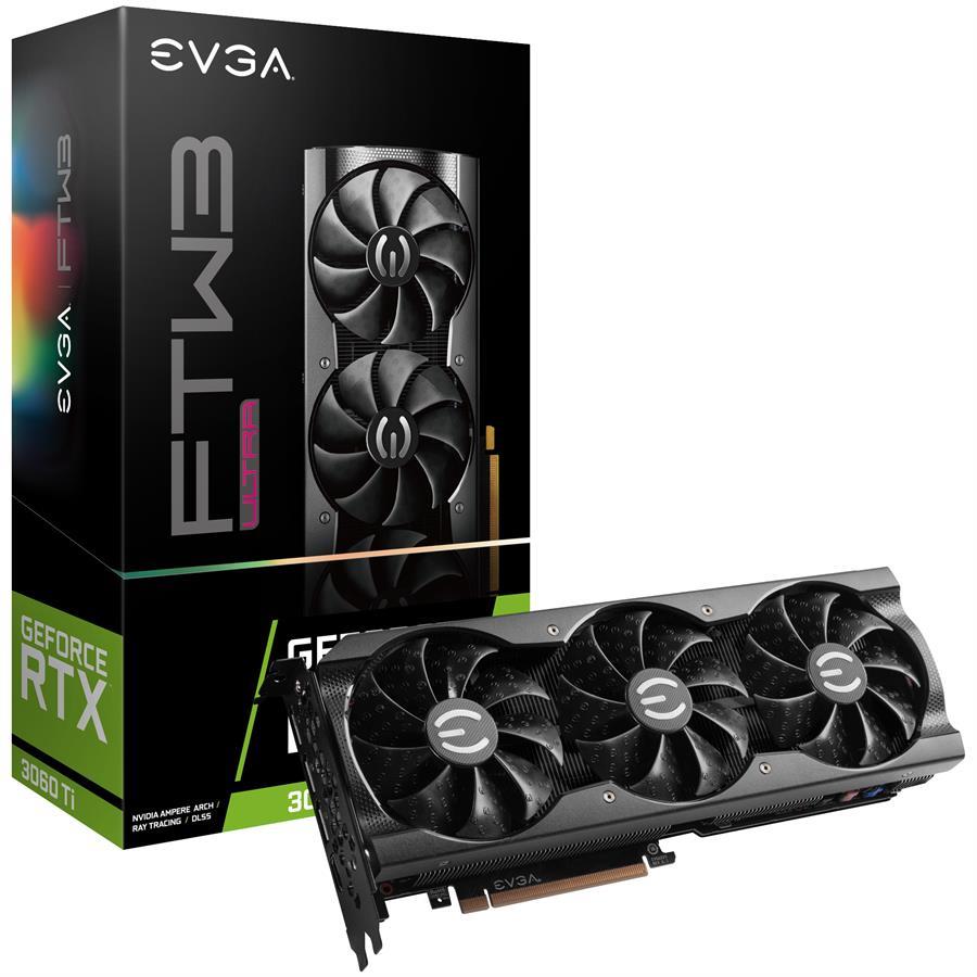 Placa de video RTX 3060TI EVGA FTW3 Ultra (Fullbox) - OUTLET