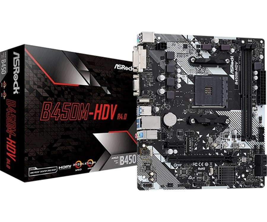 Motherboard B450M-HDV R4.0 AM4