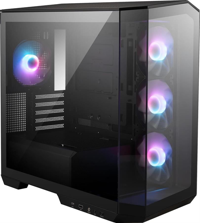 Gabinete MSI MAG Pano M100R PZ - TG 4X FAN ARGB Micro-ATX