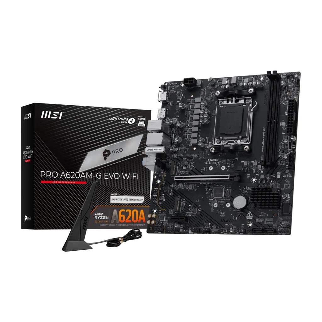 MOTHERBOARD MSI PRO A620AM-G EVO WIFI AM5 DDR5