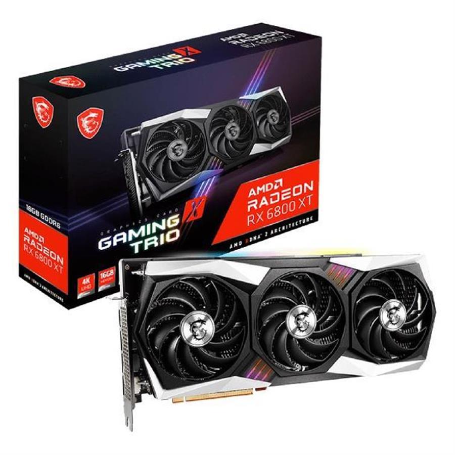 Placa de video RX 6800 MSI Gaming X TRIO 16 GB (Fullbox) - OUTLET