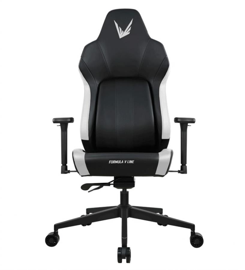 SILLA GAMER FORMULA V VIRON RACER PU WHITE