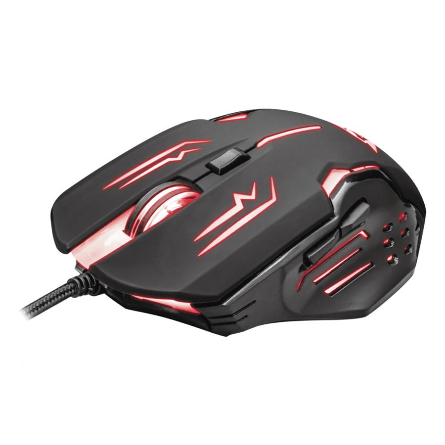 Mouse Gamer Trust GXT-108 Rava - Led RGB 2000 DPI