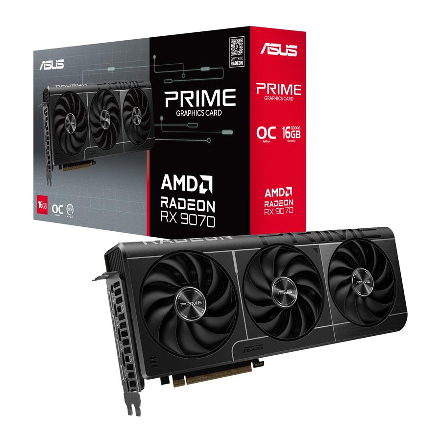 Placa de video RX 9070 EVO ASUS PRIME O16G Gaming OC