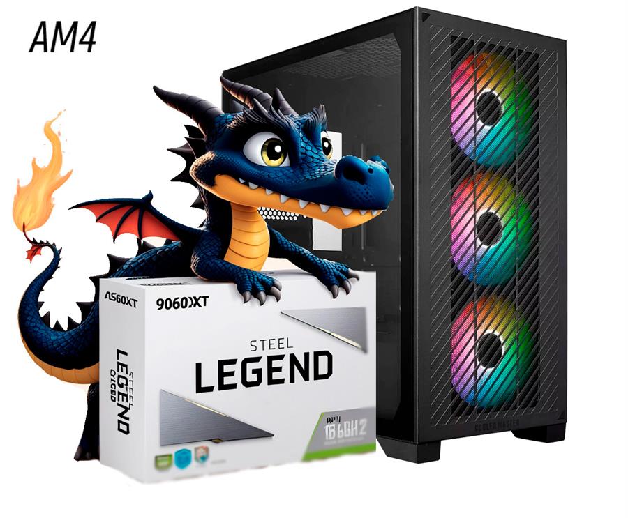 PC GAMER RX 9060 XT, RYZEN 5 5600X, 16 GB RAM, SSD 500 GB