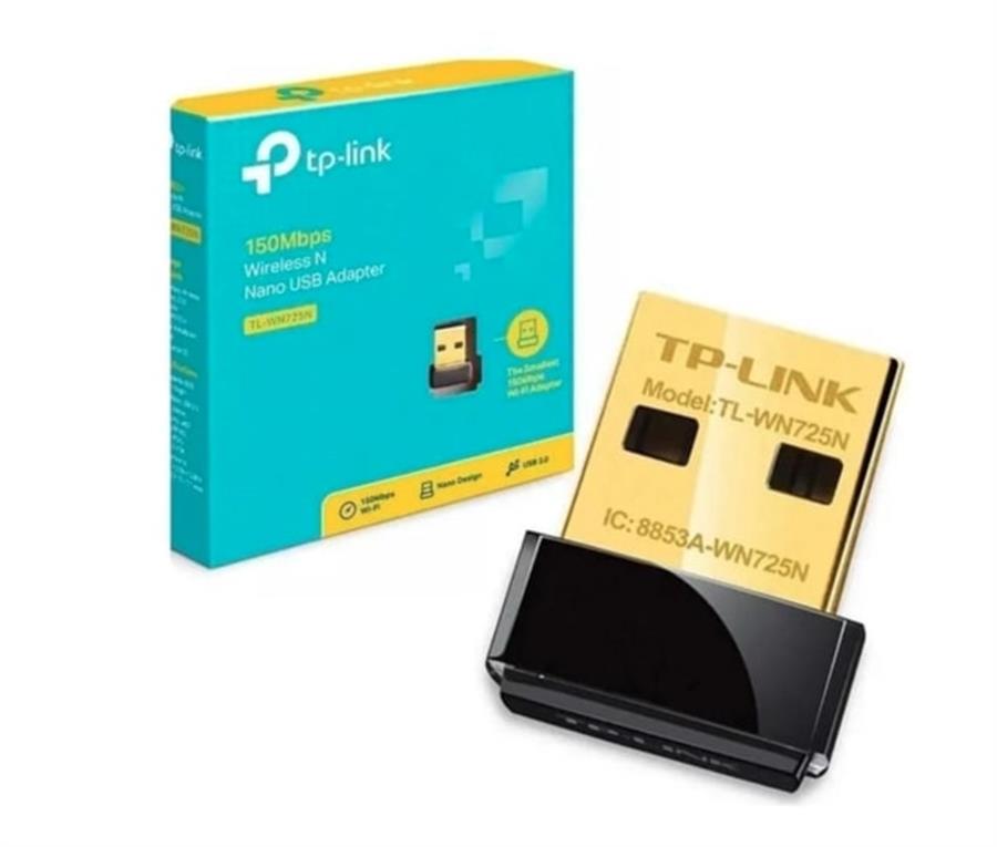 Adaptador USB Wi-Fi TP-Link TL-WN725N Nano 150 Mbps