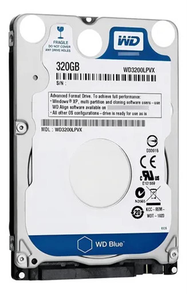 Disco Rígido 320 GB WD Blue p/Notebook - OUTLET