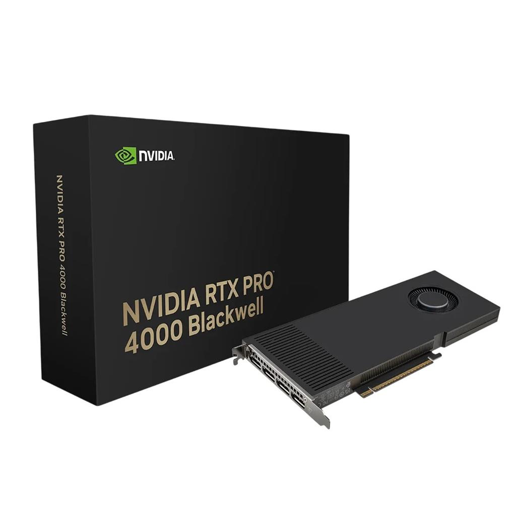 Placa de video RTX PRO 4000 QUADRO PNY Blackwell 24Gb GDDR7 4x Mini Display Port