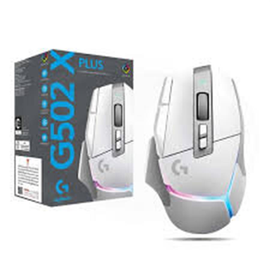 MOUSE GAMER LOGITECH G502 X BLANCO 25K DPI 13 CONTROLES PROGRAMABLES WHITE