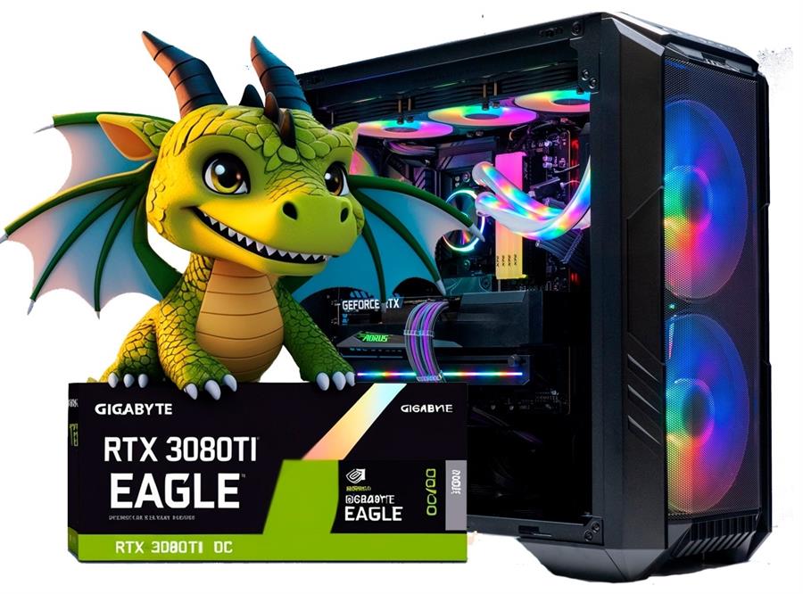 PC GAMER RTX 3080TI 12 GB, RYZEN 5 5600X, 16 GB, FUENTE 750W GOLD