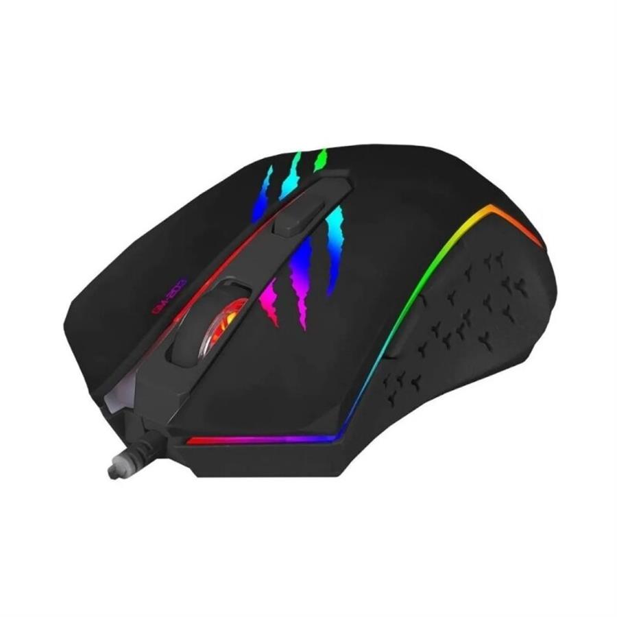 Mouse Gamer Xtrike Me GM-203 - Negro 2400DPI 6 Botones