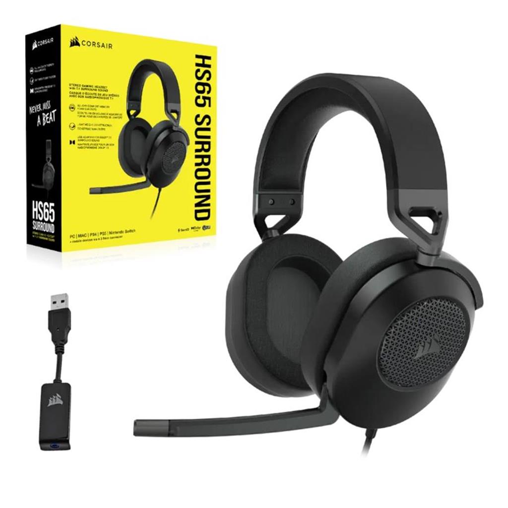 AURICULAR CORSAIR HS65 GAMING WIRELESS GRIS