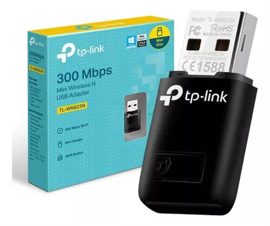 Adaptador USB TP-LINK TL-WN823N - 300MBPs Mini USB Dongle