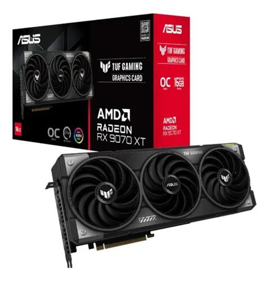 PLACA DE VIDEO,RX 9070 XT ASUS TUF GAMING OC 16GB GDDR6