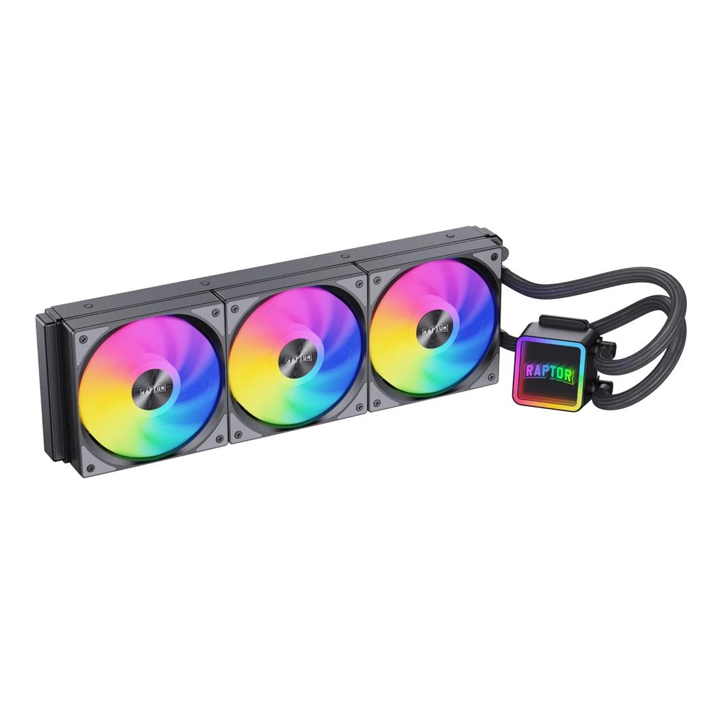 WATER COOLER RAPTOR AQUA CORE 360 3X CPU COOLER 360MM NEGRO