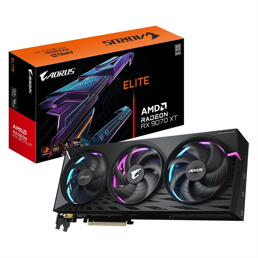 Placa de video RX 9070 XT Gigabyte Elite 16 GB