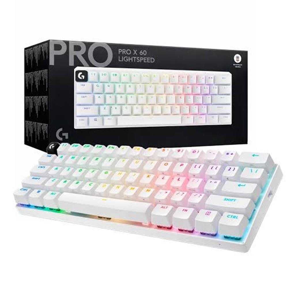 TECLADO LOGITECH PRO X60 GAMING BLANCO WIRELESS