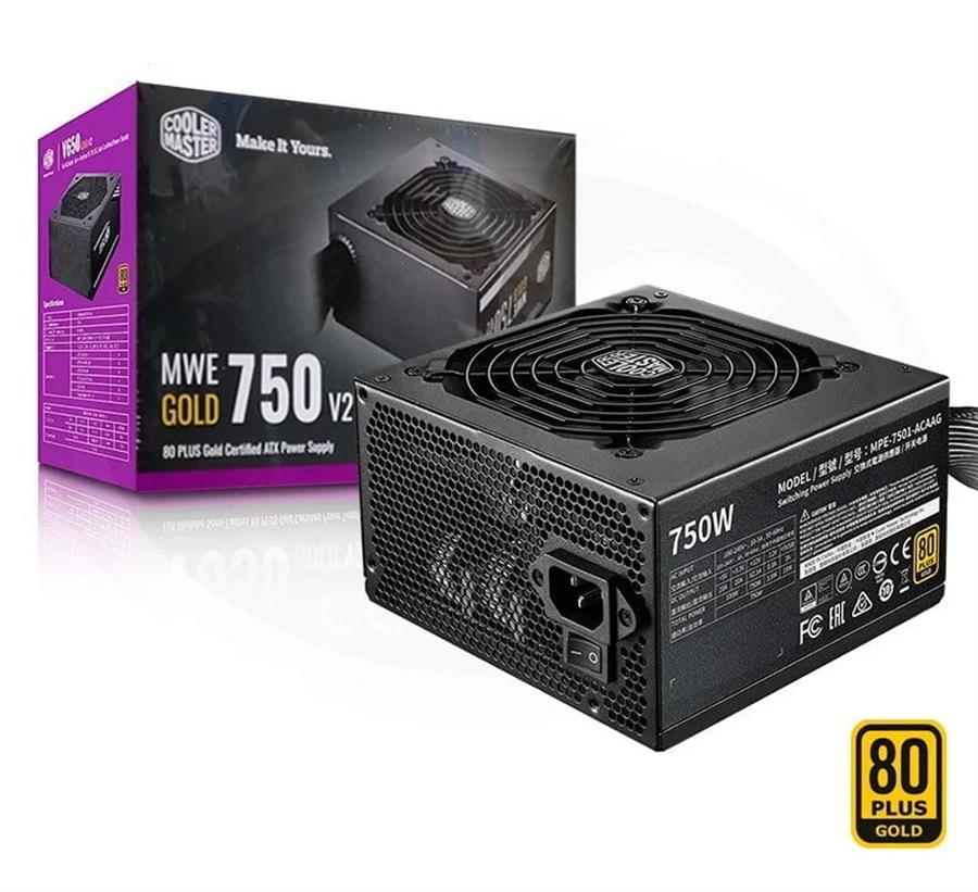 Fuente Cooler Master MWE V2 750W 80 Plus Gold  S/Cable