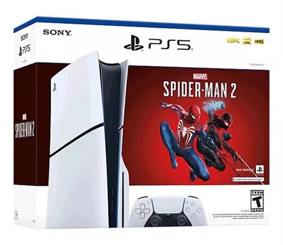 Consola PS5 Slim 1TB Bundle Spiderman 2 (Playstation)