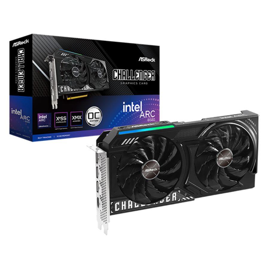 PLACA DE VIDEO INTEL ARC B580 ASROCK CHALLENGER 12GB OC