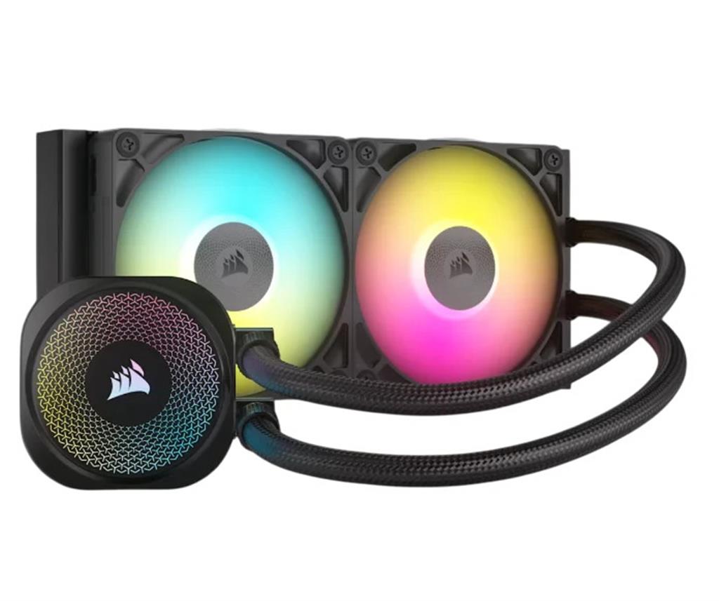 WATER COOLER CORSAIR ICUE LINK TITAN 240 RX RGB 2X CPU COOLER 240MM BLACK