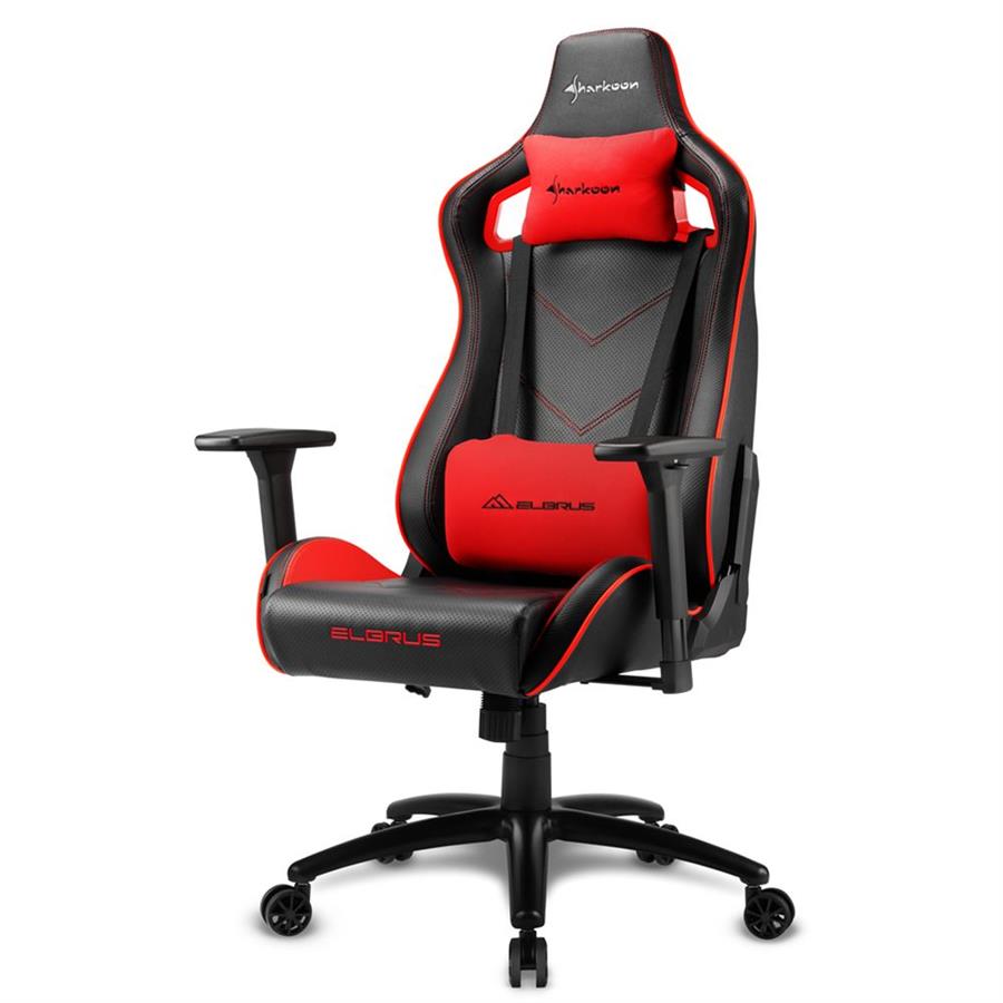Silla Gamer Sharkoon Elbrus 2 Negra-Roja