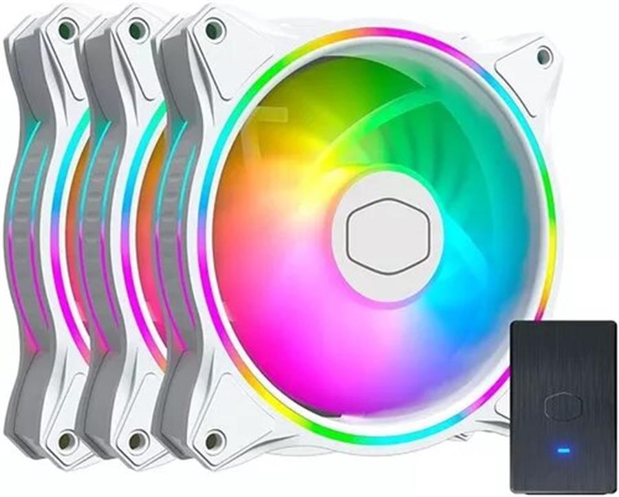 COOLER MASTER FAN MF120 HALO WHITE 3 IN ONE KIT