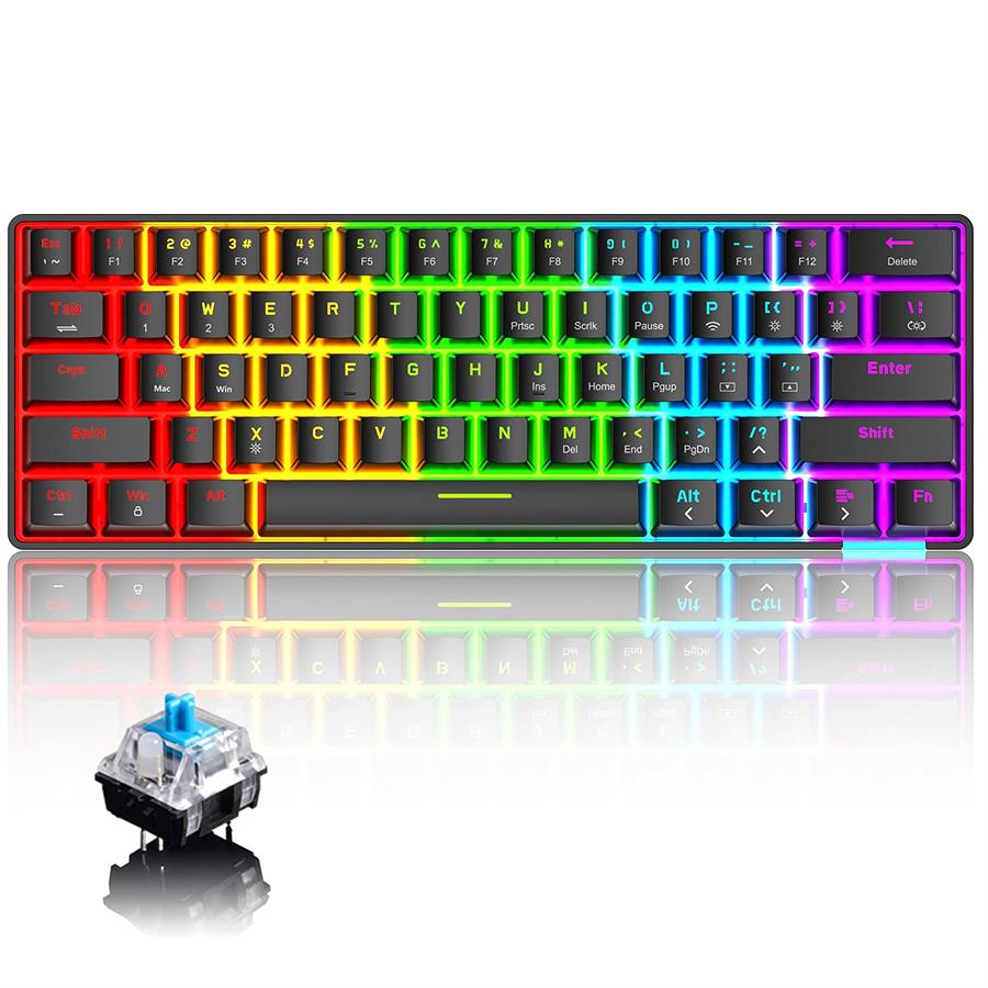 Teclado Mecánico T9 Switch Blue RGB - Ziyoulang
