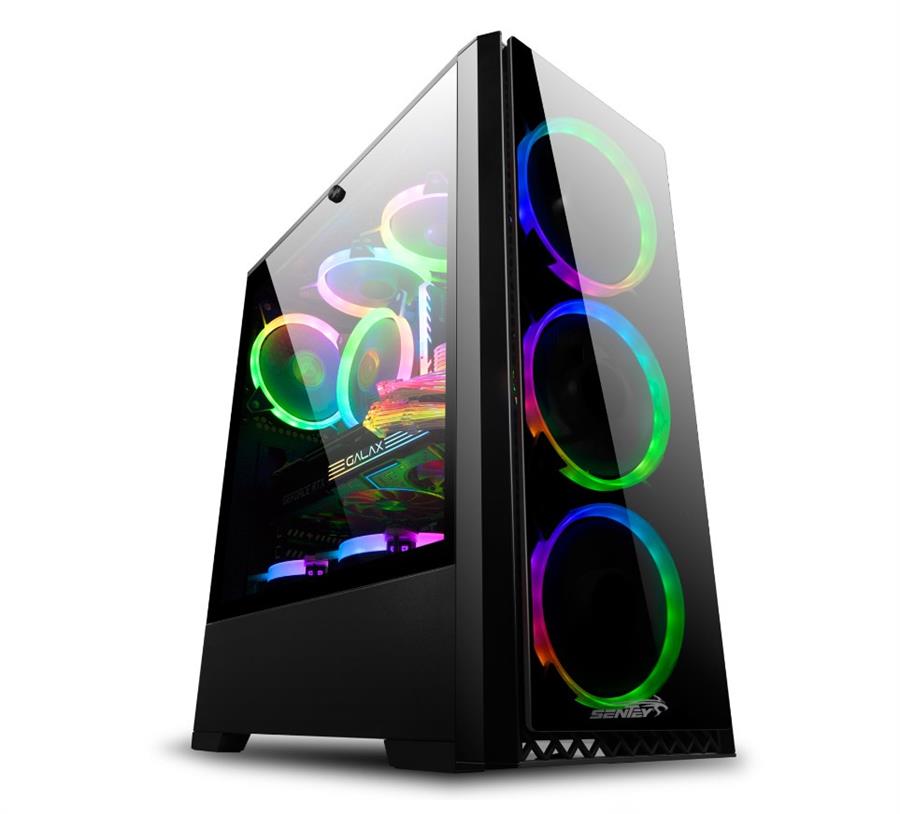 Gabinete Gamer Sentey T20 - 4 Coolers RGB Vidrio Templado