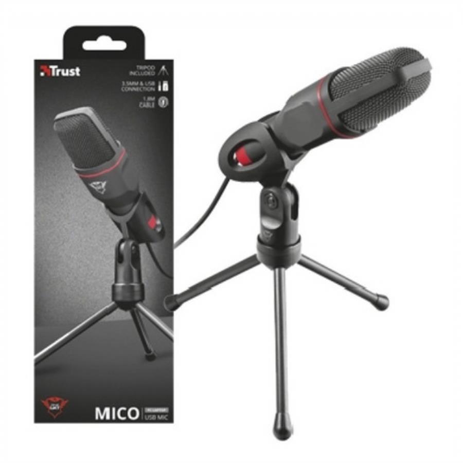 Microfono TRUST MICO GXT212 USB Black