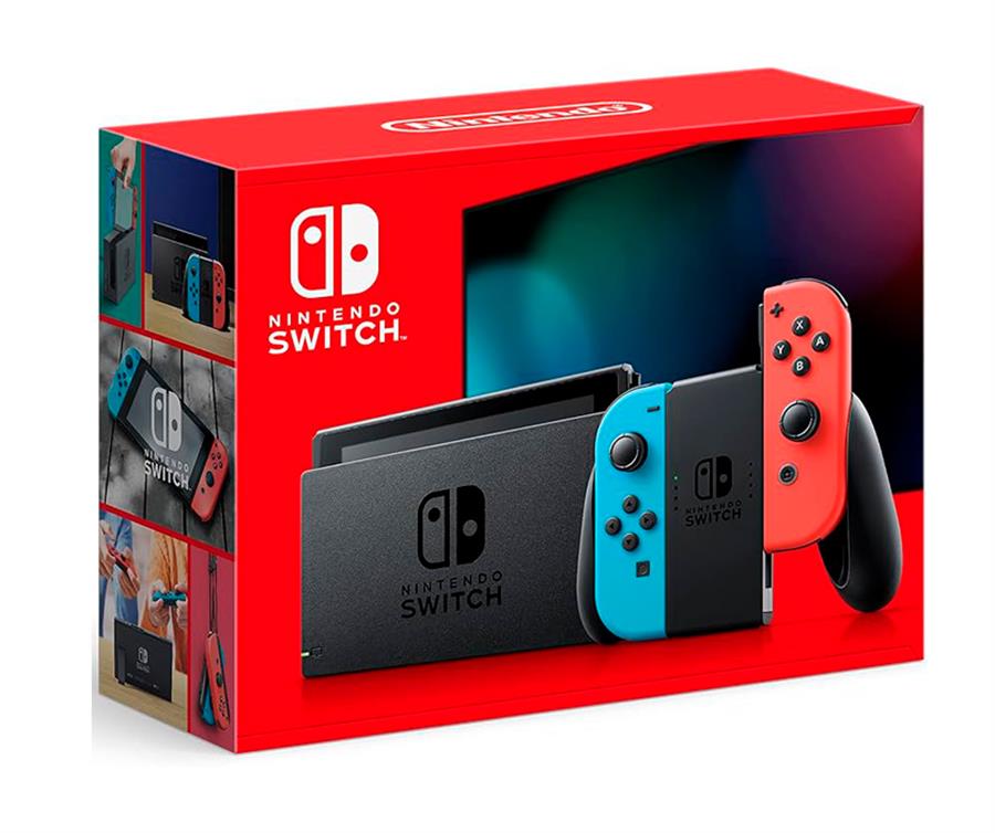 Nintendo Switch V2 Joycon Red/Blue (Fullbox) - OUTLET